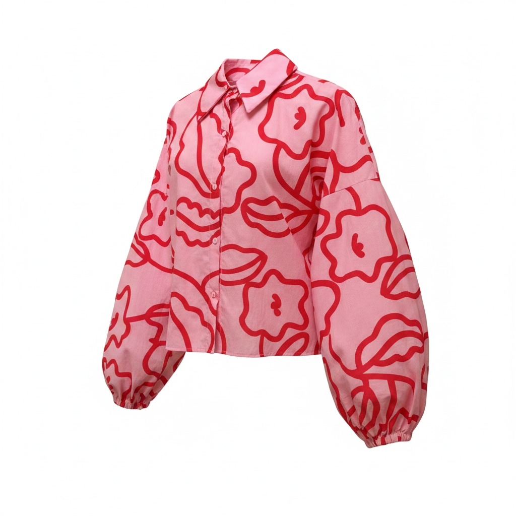 Camisa manga globo