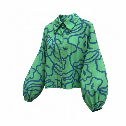 Camisa manga globo