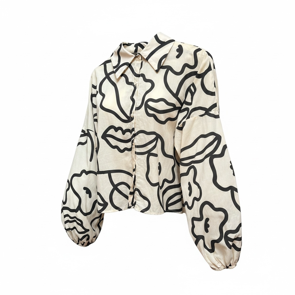 Camisa manga globo